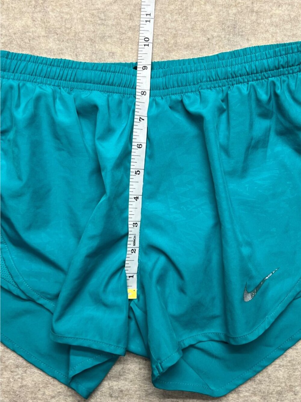 Nike Dri-Fit Teal Green Lined Nike Running Athletic Activewear Shorts Size XS - Picture 9 of 10